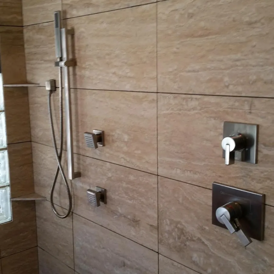 Shower fixture installation for Water Heater Replacement in Woodstock